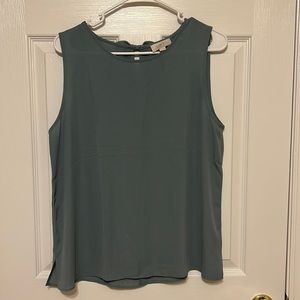 Loft Blue Bow Back Sleeveless Top